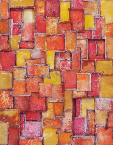Earteasons 3, 2011, pure pigment on steel, 60 x 48 inches
