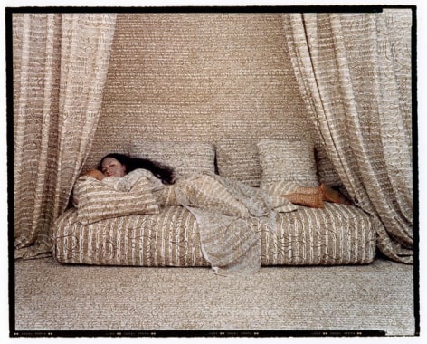 Lalla Essaydi, Les Femmes du Maroc #28, 2006, chromogenic print mounted to aluminum with a UV protective laminate, 48 x 60 inches/121.9 x 152.4 cm