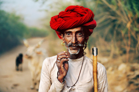 Steve McCurry, Rabari Shepherd, India, 2009