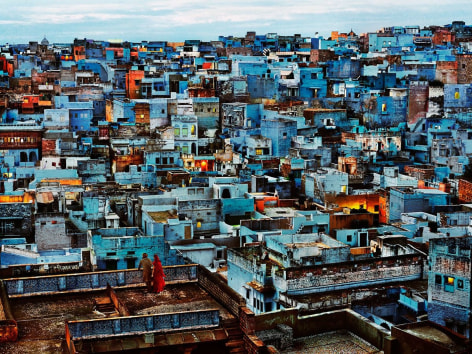 Steve McCurry, Blue City, Jodhpur, Rajasthan, India, 2010, ultrachrome print, 20 x 24 inches/50.8 x 61 cm