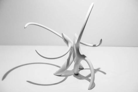 Untitled, painted steel, 21 x 26 x 25 inches/53.3 x 66 x 63.5 cm