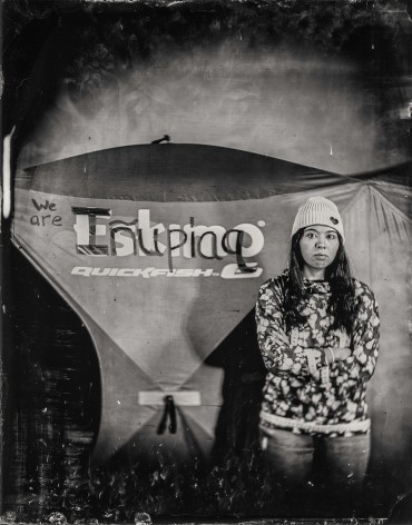 Will Wilson, Talking Tintype: Gabrial Canfield, Kingikmiut Iñupiaq, Environmental and Native Studies Major, Dartmouth College, CIPX Dartmouth, 2020, archival pigment print, 55.9 x 43.2 cm (22 x 17 inches)