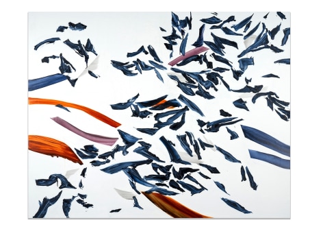 Ricardo Mazal, Ba Zasa White 5, 2023, oil on linen, 139.7 x 177.8 cm (55 x 70 inches)