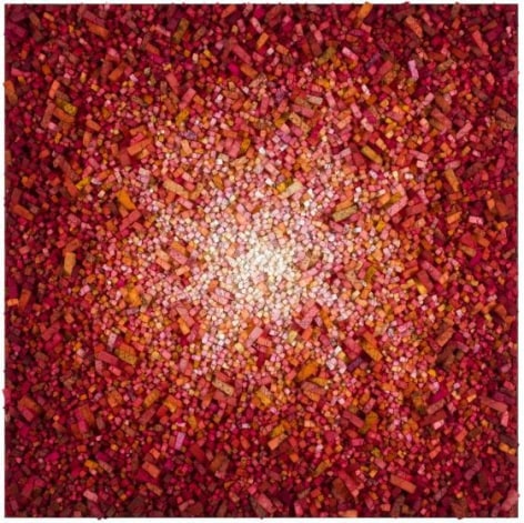 Chun Kwang Young, Aggregation 16 - NV092, 2016, mixed media with Korean mulberry paper, 151 x 151 cm (59.4 x 59.4 inches)
