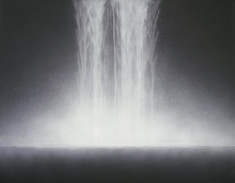 Hiroshi Senju, Waterfall, 2009, Natural pigments on Japanese mulberry paper, 90.9x116.7cm
