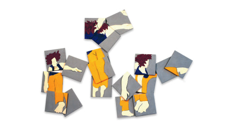 Susan Weil, Trisha Dancing, 2001, acrylic on canvas, 152.4 x 215.9 cm (60 x 85 inches)