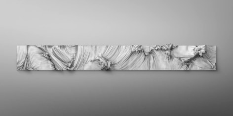 Shiosai, 2025, aluminum, unique, 23.4 x 196.1 x 17.7 inches/59.5 x 498 x 45 cm