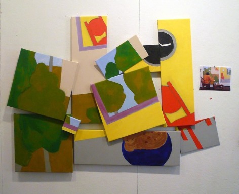 Inside Out, 2007 Acrylic on canvas 74 x 53"