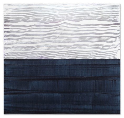 Ricardo Mazal, White and Violet Blue 3, 2017, oil on linen, 40 x 42 inches 102 x 107 cm