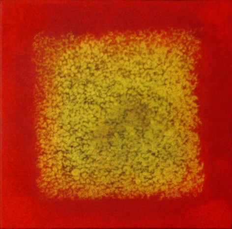 Natvar Bhavsar AARAKH XI, 2003  Pure pigment on canvas  12 x 12&quot;