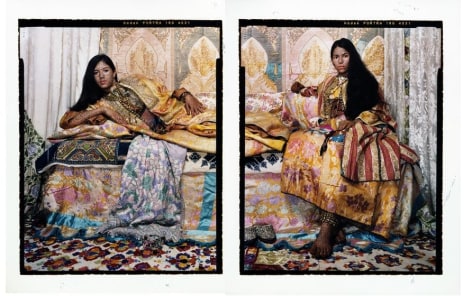 Lalla Essaydi, Harem Revisited #32, 2012, chromogenic prints mounted to aluminum with a UV protective laminate, 60 x 96 inches/152.4 x 243.8 cm