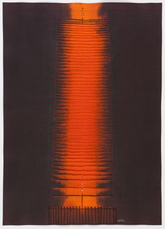 Sohan Qadri, Amisha VI, 2008, ink and dye on paper, 139.7 x 99 cm (55 x 39 inches)
