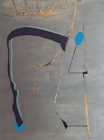 Lee Waisler, If Truth Could Fly, 2021, acrylic, gesso on wood, 50.8 x 40.6 cm (20 x 16 inches)