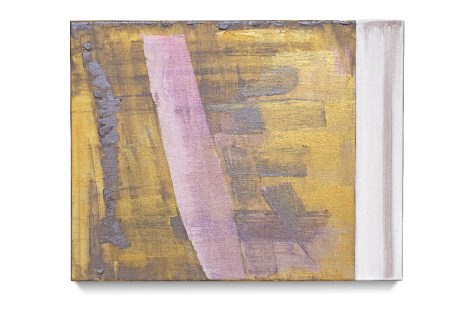 Transit, 2018, oil an metallic paint on linen, 11 x 14 inches/28 x 35.5 cm