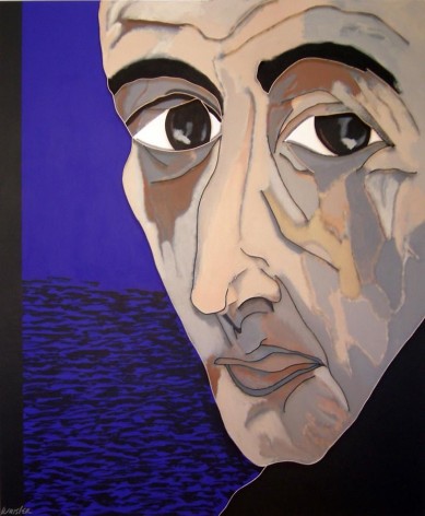 Lee Waisler Celan's Sea	2009	Acrylic and wood on canvas	72 x 60"