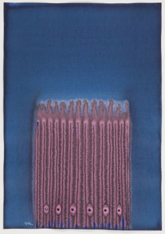 Sohan Qadri, Priya, 2010, ink and dye on paper