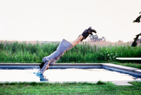 Stella Diving, Watermill, NY, Vogue, 1995, Archival Pigment Print, AP