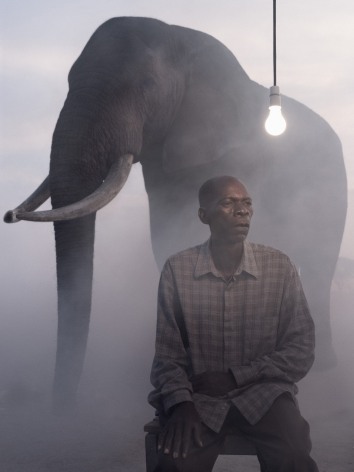 Matthew and Mak at Dusk, Zimbabwe, 2020, Archival Pigment Print