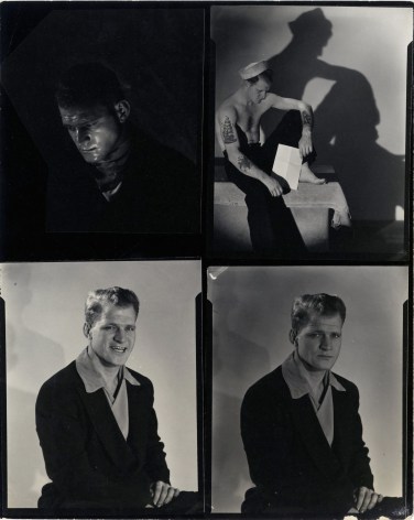 (Contact Sheet, Sailor Portraits), ca. 1940s