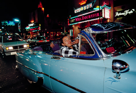 Cruising Hollywood Boulevard on a Saturday night, Los Angeles, 1993, Archival Pigment Print