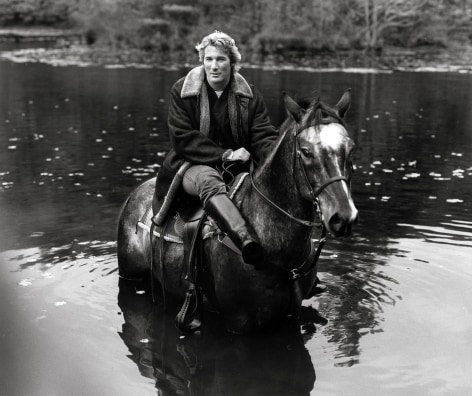 Richard Gere on Horse 1, Poundridge, 1993, 11 x 14 Inches,&nbsp;Silver Gelatin Photograph, Edition of 3