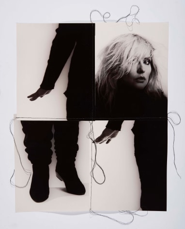 Debbie Harry 2, 1993, Silver Gelatin Photograph Collage with fiber strand