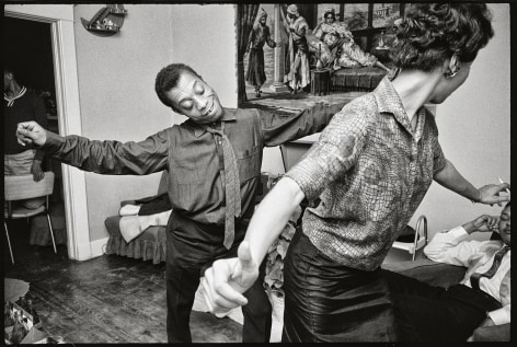 James Baldwin dancing the &quot;hitchhike&quot; with a CORE worker, New Orleans, 1963