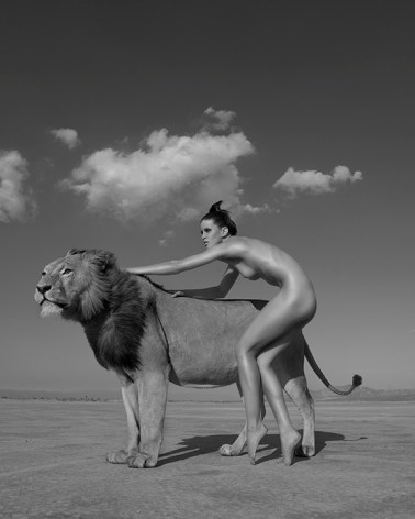 Ashley Holds the Lion, 2008, Archival Pigment Print