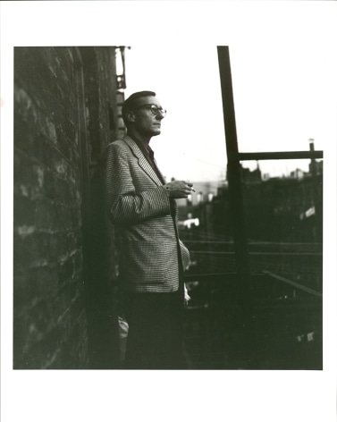 William S. Burroughs, 206 East 7th Street Fire Escape, 1953, Archival Pigment Print, Ed. of 25