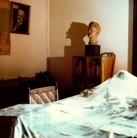 Trotsky House, Desk and Bust (where Trotsky was assasinated on August 20, 1940), 1988, Archival Pigment Print