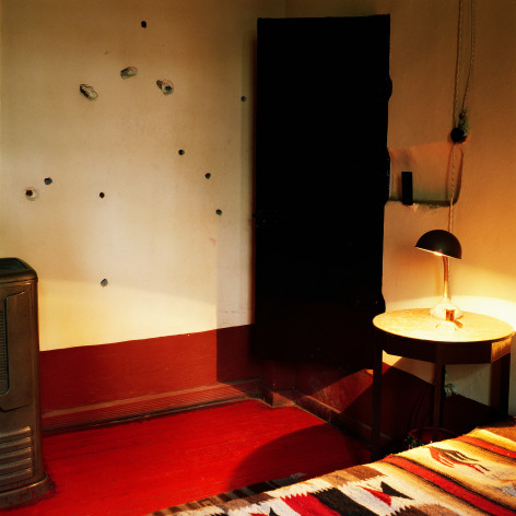 Trotsky House, Bullet Holes (first attempt on Trotsky&#039;s life), 1988, Archival Pigment Print