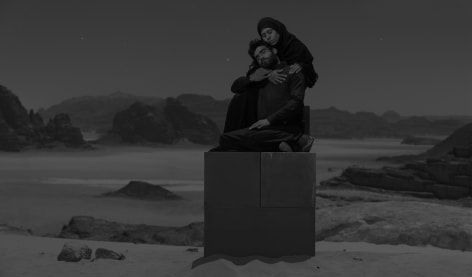 Iman and Mohammed in Moonlight, Jordan, 2024, Archival Pigment Print