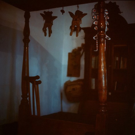 Frida&rsquo;s Blue House, Death Angles and Crutches, 1987, Archival Pigment Print