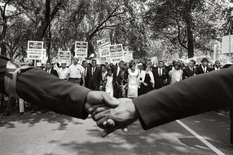 Jackie Robinson, Rosa Parks, and Other Activists March on Washington, 1963, Silver Gelatin Photograph