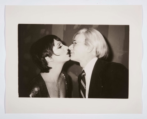 Andy Kissing Liza, 1978, Silver Gelatin Photograph