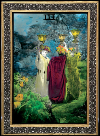 3 of Cups, 2021, Hand Colored Photographic Scultpure