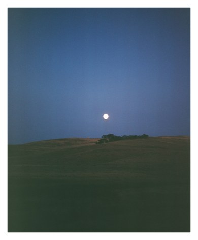 Full Moon over Tomales Bay (farm), 2020, Archival Pigment Print