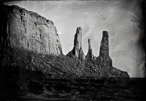 Stagecoach, Monument Valley, 2014, Unique Collodion Wet Plate