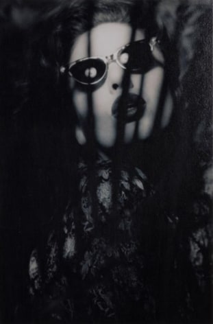 Schattenportrait, (Shadow Portrait), 1996, Vintage Blue Toned Silver Gelatin Photograph, E. A.