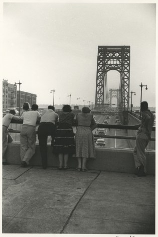 Watching Traffic, George Washington Bridge, New York City, 1954, Silver Gelatin Photograph