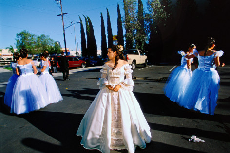 Ruby, 15, on the day of her quincea&ntilde;era, a &quot;sweet fifteen&quot; ritual in the Hispanic community, Huntington Park, California, Archival Pigment Print