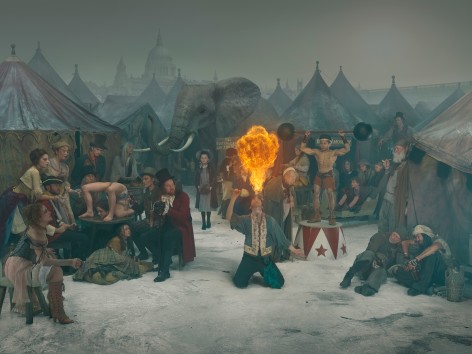 1814 Frost Fair - Fire Breather, Archival Pigment Print