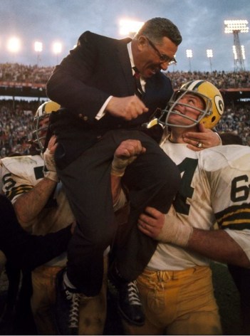Vince Lombardi, Green Bay Packer Coach after Winning Super Bowl II, Miami, Florida, January, 1968, Color Photograph