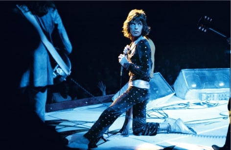 Mick Jagger on stage, Pittsburgh, USA, 1972, C-Print