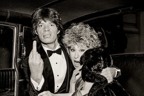 Mick Jagger and Bette Midler, New York City, 1983, Archival Pigment Print