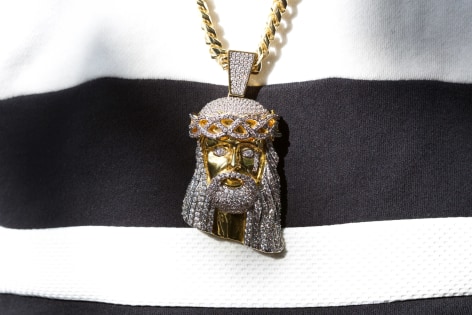 Jesus bling at a release party for the rap group Cool Amerika&rsquo;s mixtape No Taxes 2, Atlanta, 2015, Archival Pigment Print