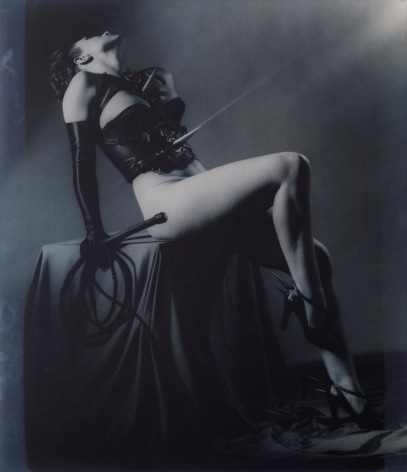 Pitrizia Domina, (Patrizia Dominatrix), 1989, Vintage Blue Toned Silver Gelatin Photograph, Ed. of 30