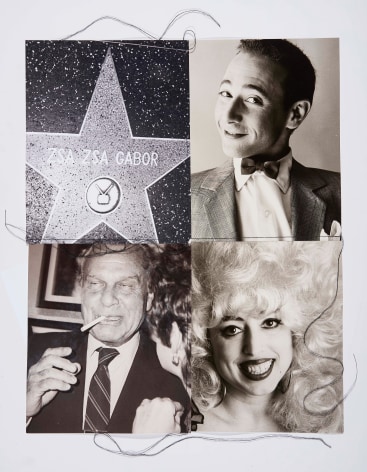 Pee-wee, 1993, Silver Gelatin Photograph Collage with fiber strand