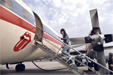 Mick Jagger, (boarding plane), USA, 1972, C-Print