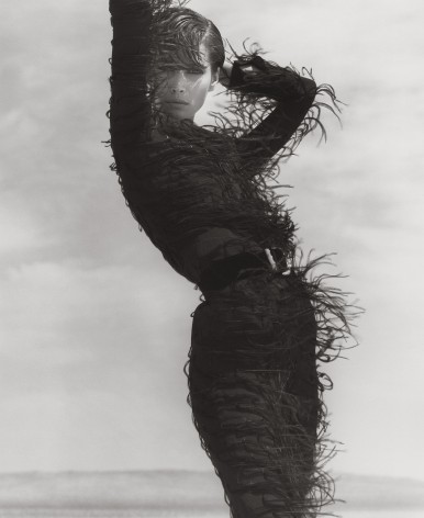 Christy Turlington - Versace, El Mirage (j), 1990, 14 x 11 Inches, Silver Gelatin Photograph, Edition&nbsp;of 2